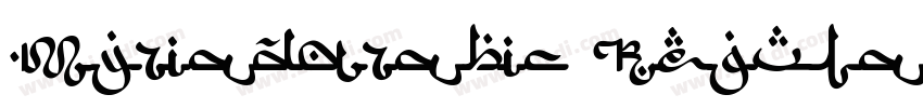 MyriadArabic Regular字体转换